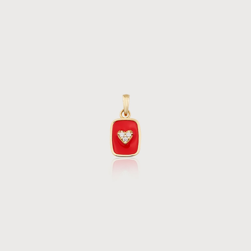 Enchanted Red Dreams Gold Charm