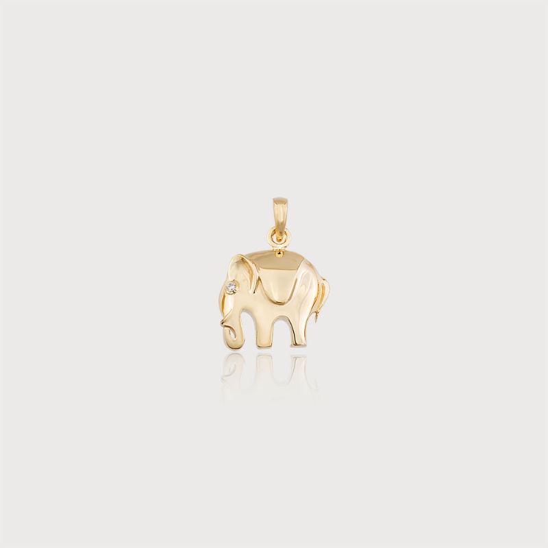 Guardian of Time Elephant Gold Charm