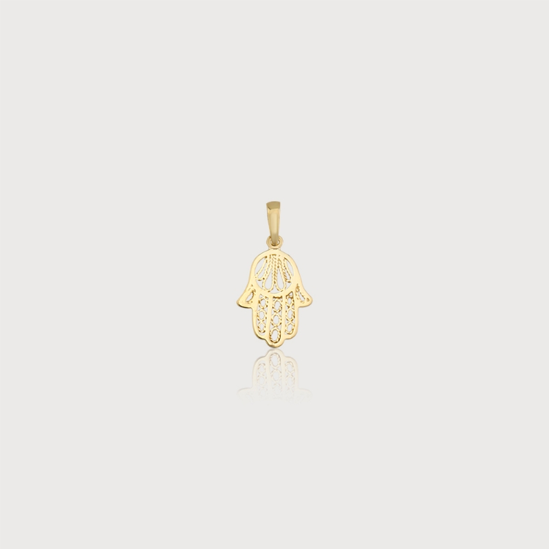 Dreamy Hamsa Gold Charm