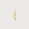 Gentle Breeze Feather Gold Charm